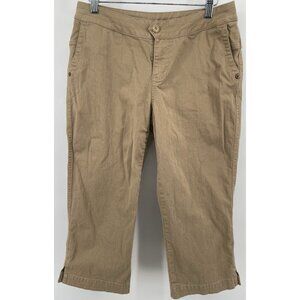 Woolrich Pants Womens Size 8 Ankle Beige Capri